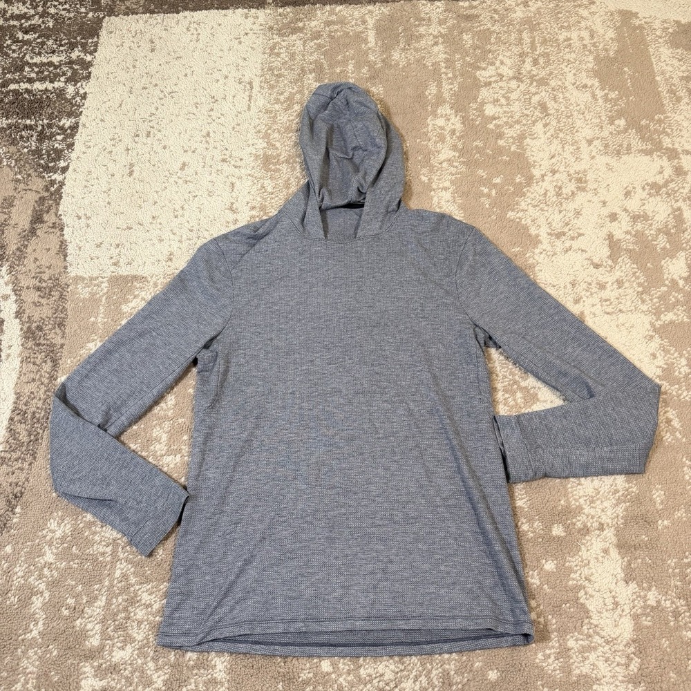 Lululemon License To Train Hoodie Mens Gray Texture Stretch Pullover Mens Medium